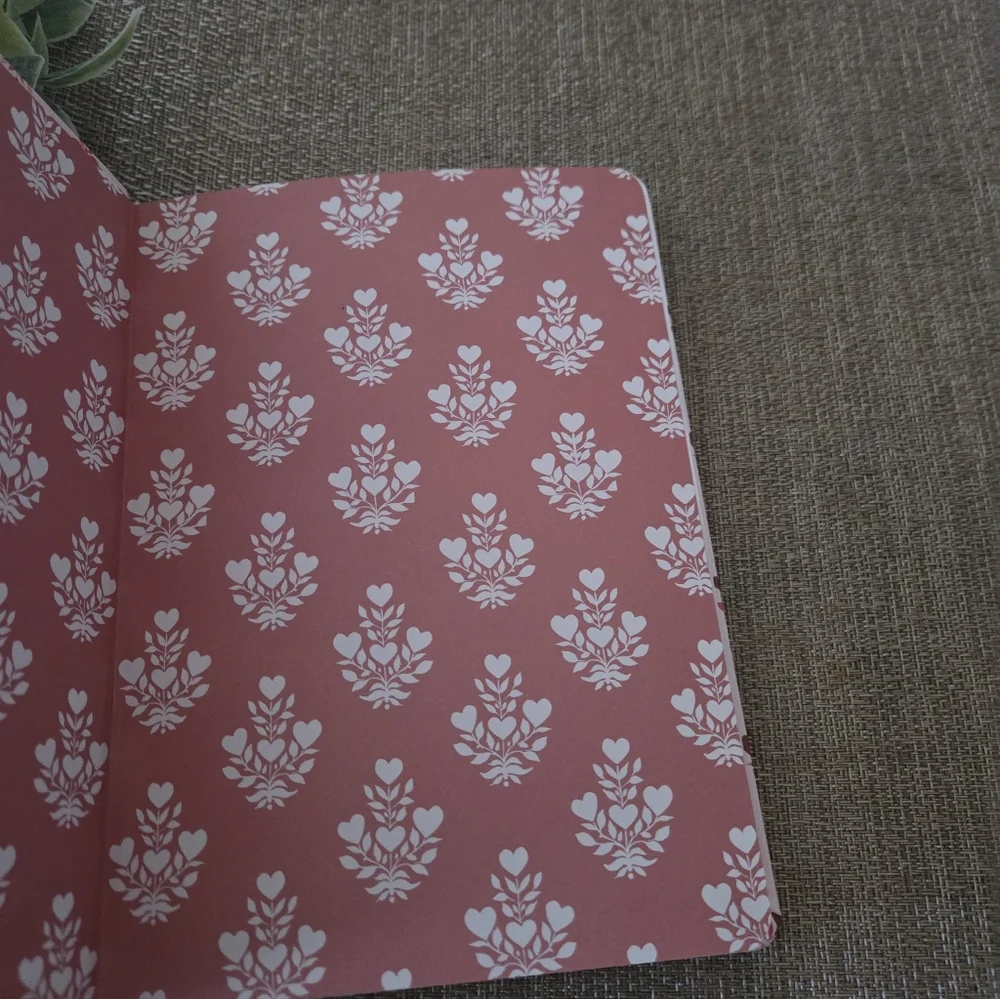 Pink Heart Design Notebook